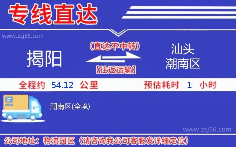 揭陽(yáng)到汕頭潮南區(qū)物流公司