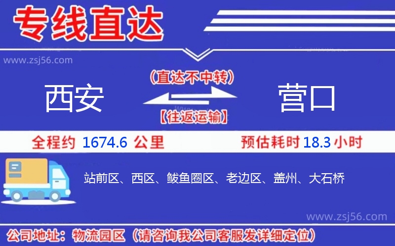 西安到營(yíng)口物流公司